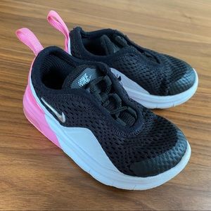 💗NIKE AIR MAX Toddler Sneakers Black/Pink 6 🖤